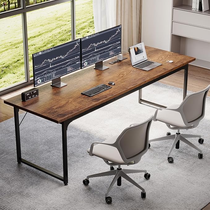 Coleshome 79 Inch Large Computer Desk - Image 2