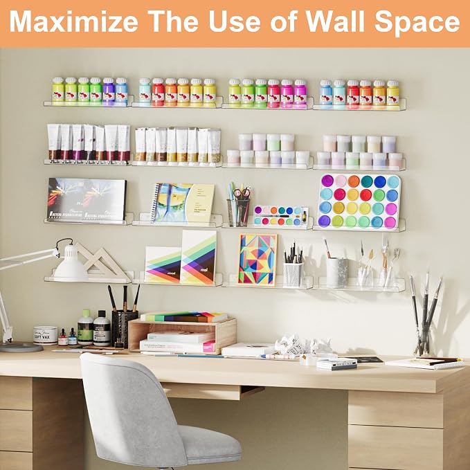 upsimples 12 Pcs 15" Acrylic Shelves - Image 4