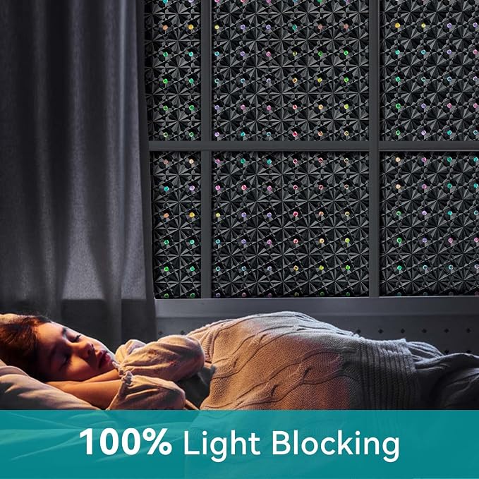 Windimiley Blackout Window Film, 100% Light Blocking Privacy, 35.4" x 78.7" | - Image 2