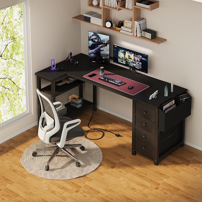 Lufeiya L Shaped Gaming Desk - Image 2