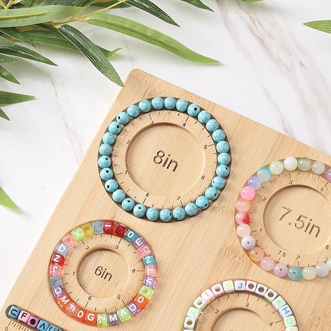 Petoysoso Bead Board for Jewelry Making, Bamboo Beading Board for Jewelry - Image 3
