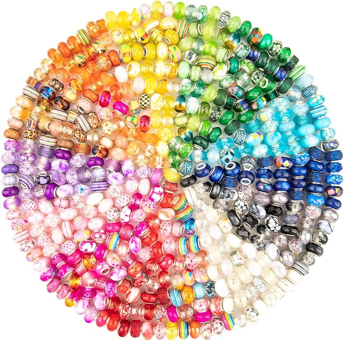 500 Pcs European Large Hole Beads - Image 7