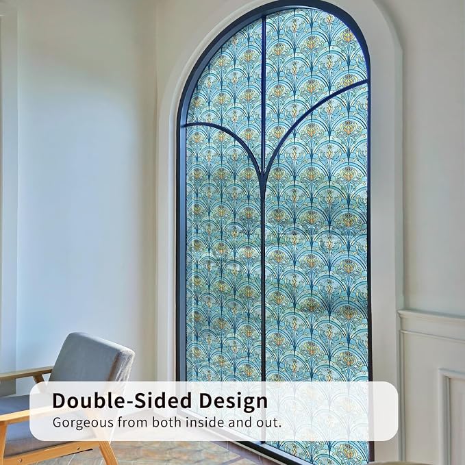 3D Vintage Stained Glass Window Film - Image 6