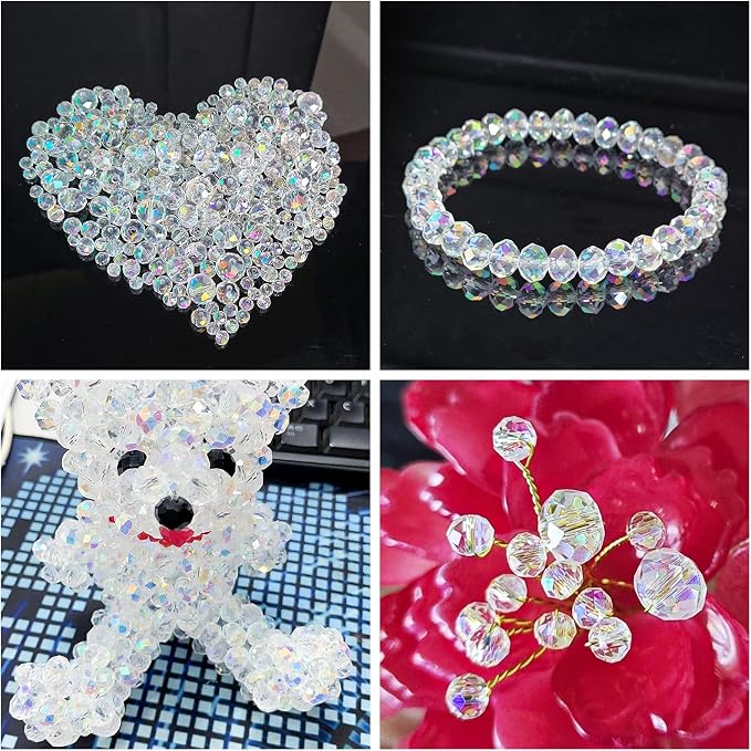 500 Pcs 6mm Round Crystal Glass Beads - Image 4