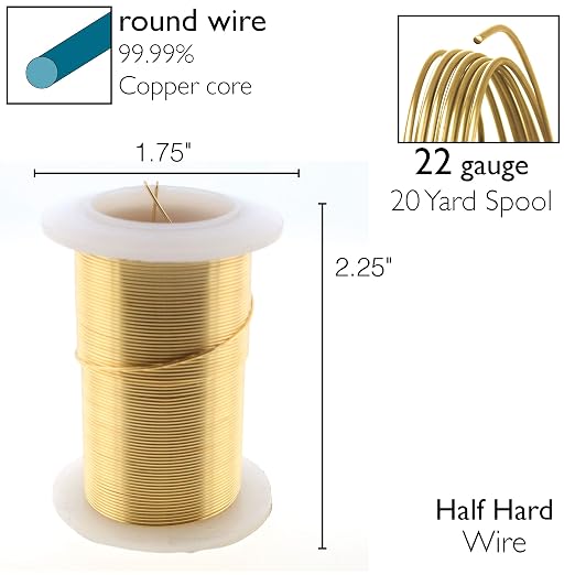 The Beadsmith Wire Elements 22-Gauge Lacquered Tarnish-Resistant Copper Wire - Image 4