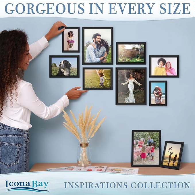 Icona Bay 8x10 Picture Frames, Beautifully Detailed Molding, Contemporary - Image 5