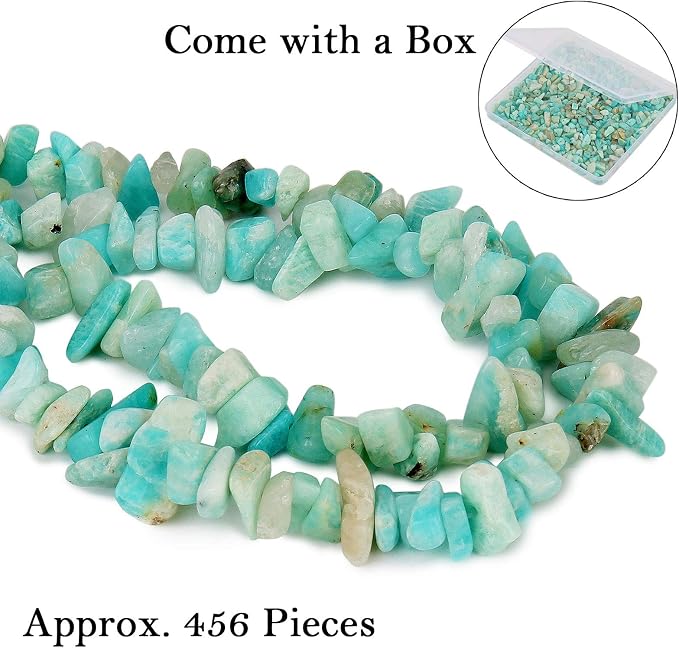456 PCs Natural Chip Stone Beads, 5-8mm Irregular Multicolor Gemstones Loose - Image 4