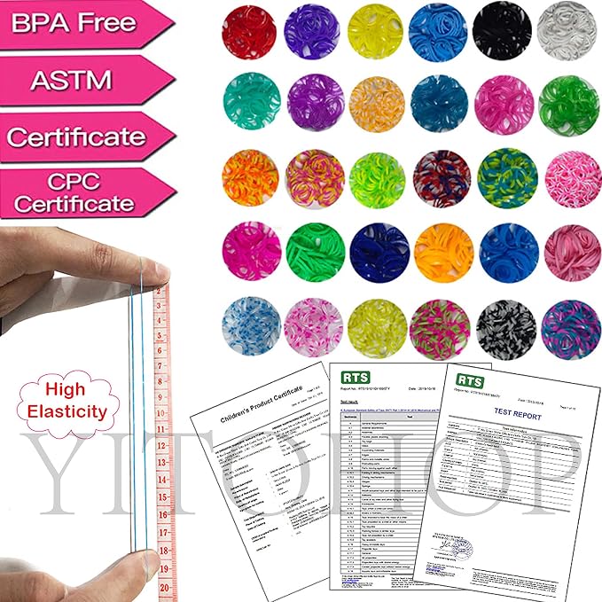 YITOHOP 12080+ Loom Bands Set, Rubber Bands - Image 3