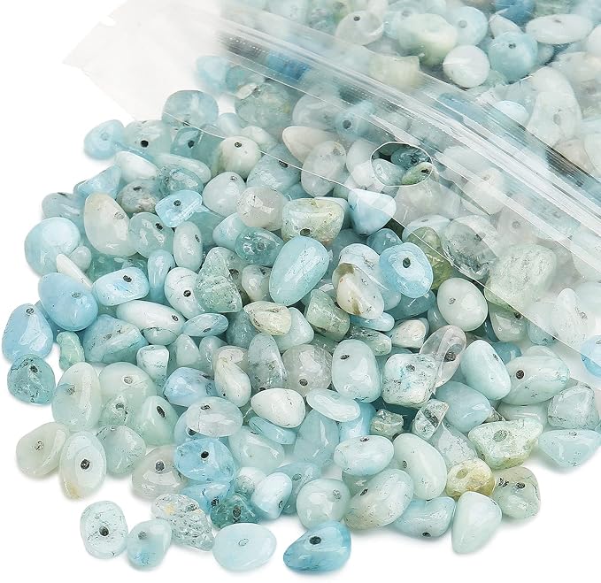 456 PCs Natural Chip Stone Beads, 5-8mm Irregular Multicolor Gemstones Loose - Image 2