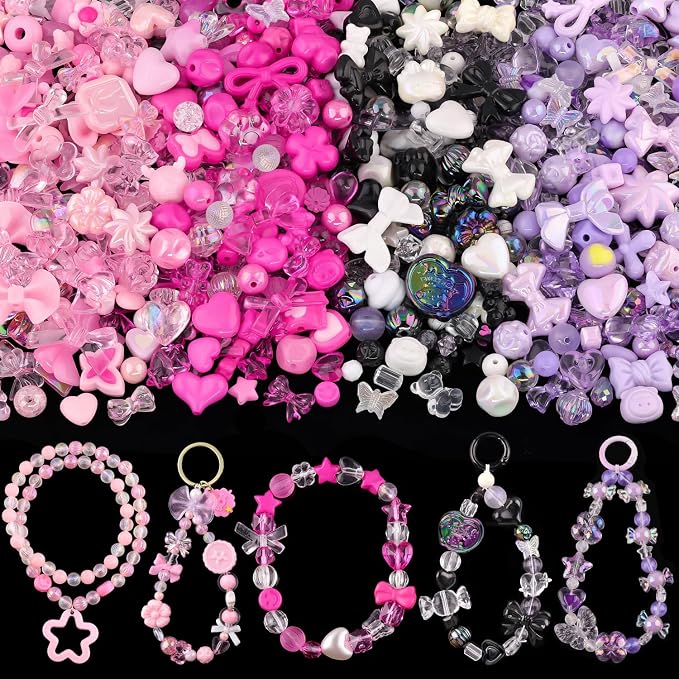 210-270PCS TINKRSTUFF Assorted Acrylic Beads by TINKRSTUFF
