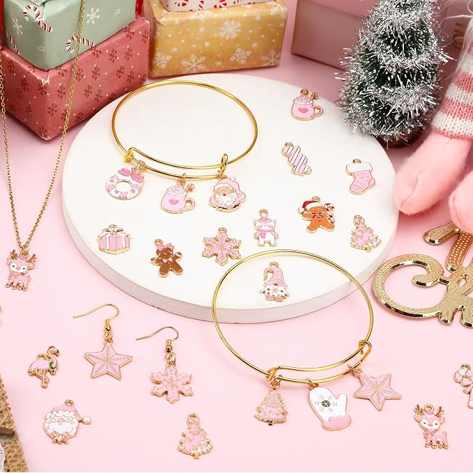 MARFOREVER 40 Pcs/20 Pairs Christmas Charms - Image 4