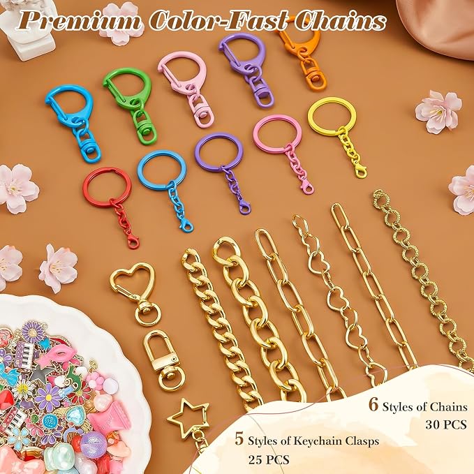 Ecoofor 502 Pcs Keychain Making Kit - Image 4