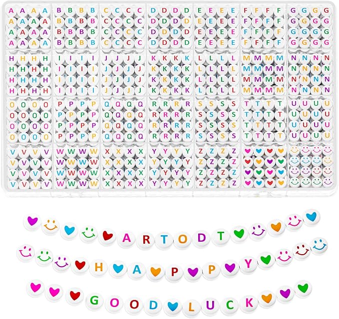 ARTDOT 1400 Pieces Letter Beads by ARTDOT