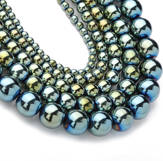 Zenkeeper About 180 Pcs Green Hematite Beads - Image 2