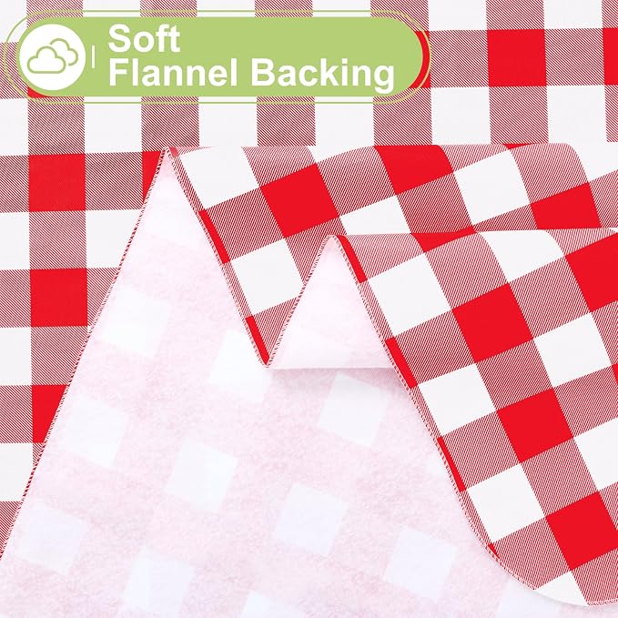 Smiry Square Table Cloth, Waterproof Vinyl Tablecloth - Image 4