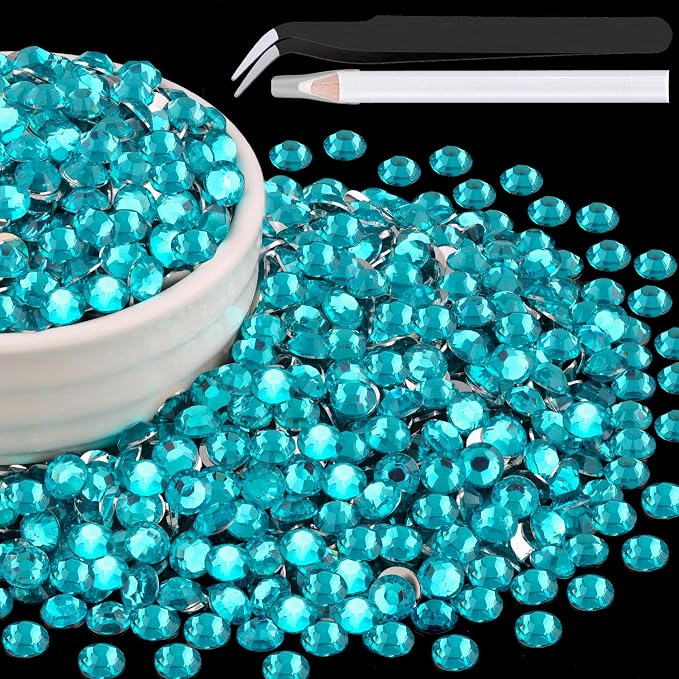 1500PCS 6mm Resin Rhinestones Bulk by BELLEBOOST