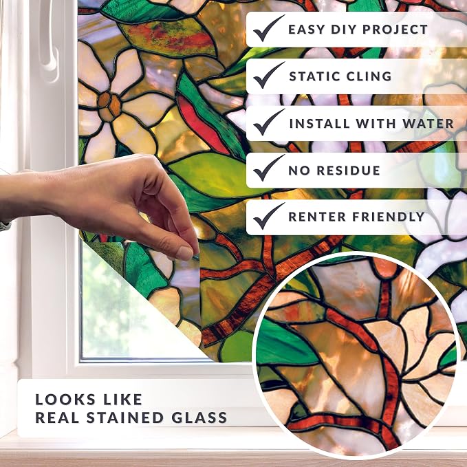 artscape Magnolia Window Film 24" x 36" - Image 2