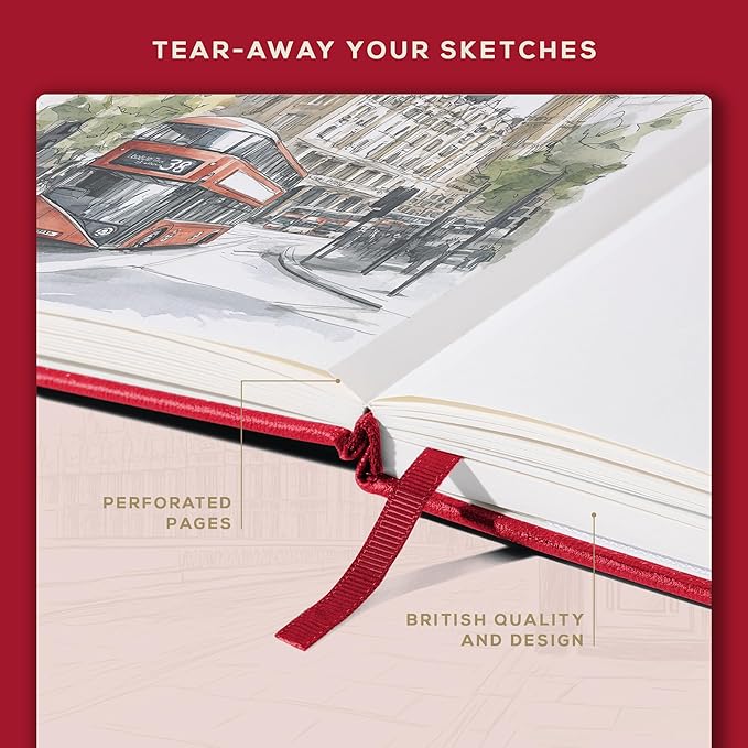 Beechmore Books Square Mixed Media Sketchbook - Image 5