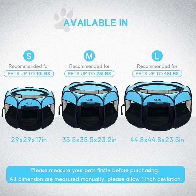 Dog Playpen for Large Dogs Portable Collapsible, Indoor Outdoor Cat Pet Puppy - Image 7