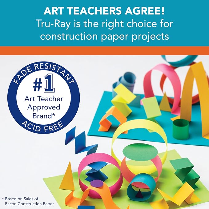 Tru-Ray Construction Paper 9x12" Cool Color Assortment - Image 5