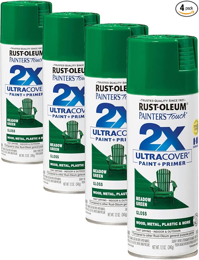 Rust-Oleum 334039 Painter's Touch 2X Ultra Cover Spray Paint, 12 oz, Gloss by Rust-Oleum