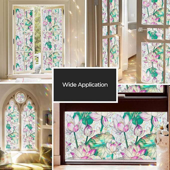ADD.HERES Window Privacy Film, Stained Glass Decorative Static Cling, Removable - Image 7