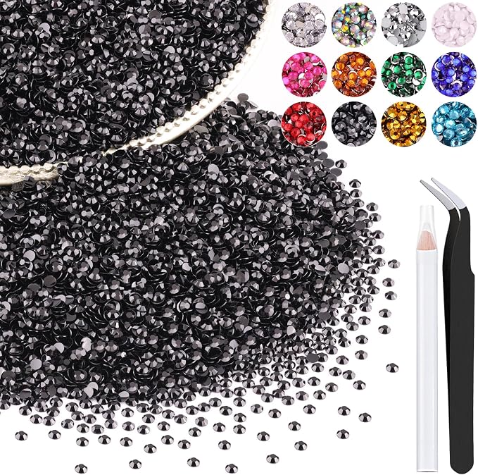 12000PCS 2mm Resin Rhinestones Bulk by BELLEBOOST