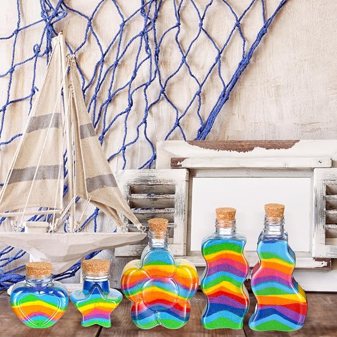 Havawish 20 Pcs Plastic Sand Art Bottles - Image 5