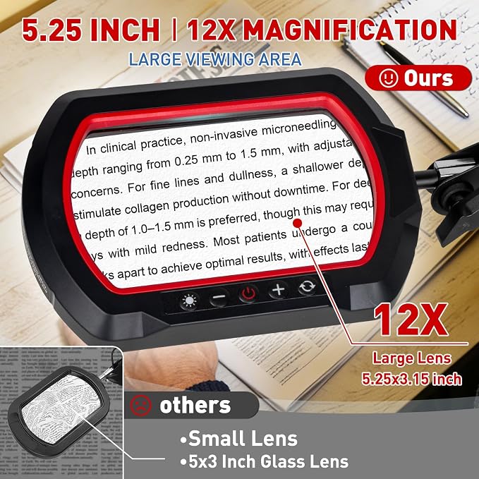 HITTI 12X Square Magnifying Glass - Image 2