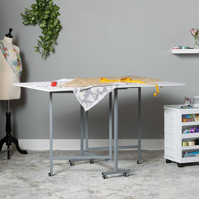 Sew Ready Folding Craft & Cutting Standing Table - Image 8