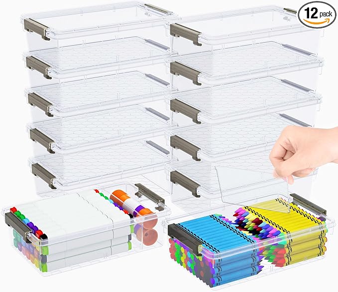 12 Pack Extra Large Pencil Box by GEOPHIA