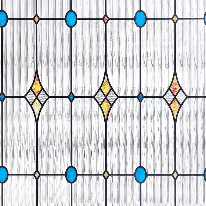 ADD.HERES Window Privacy Film, Stained Glass Decorative Static Cling, Removable - Image 2