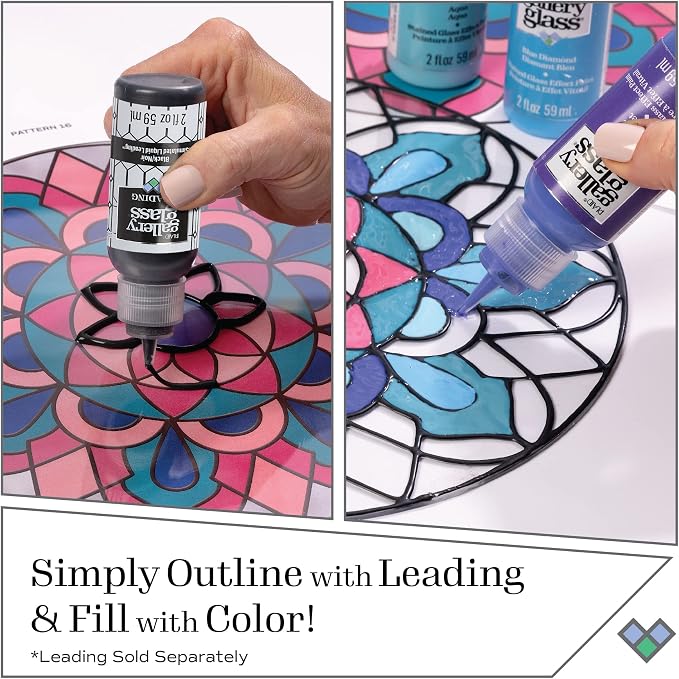 Gallery Glass, Lavender Stained Glass 2 fl oz Brilliant Smooth Finish Paint - Image 7