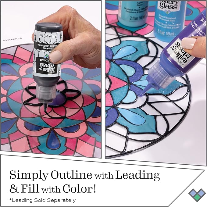 Gallery Glass, Frost Clear Stained Glass 2 fl oz Brilliant Smooth Finish Paint - Image 6