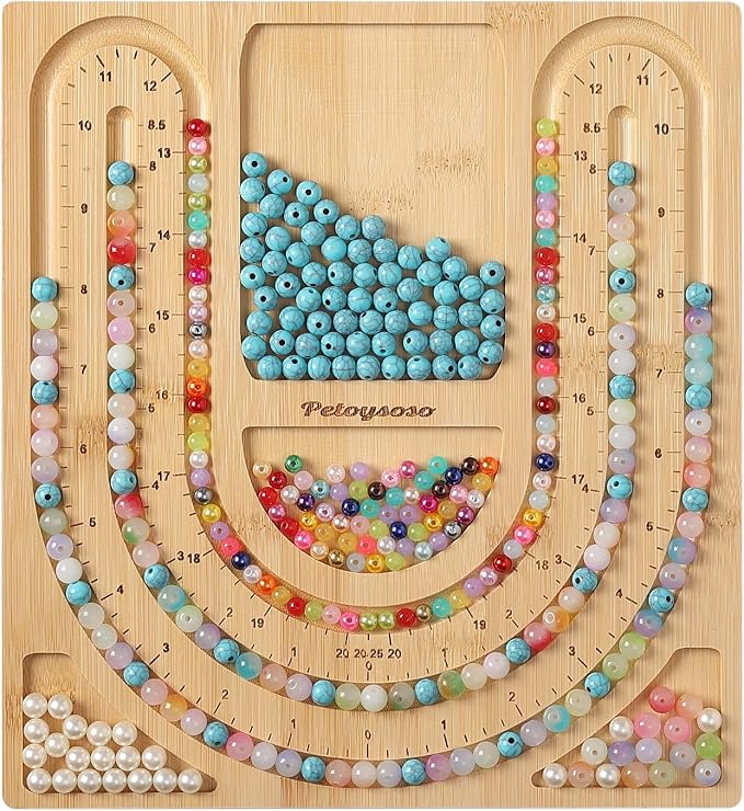 Petoysoso Bamboo Bead Board for Jewelry Making by JewelryMakingSupplies