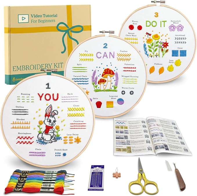 Bradove Beginner Embroidery Kit by Bradove