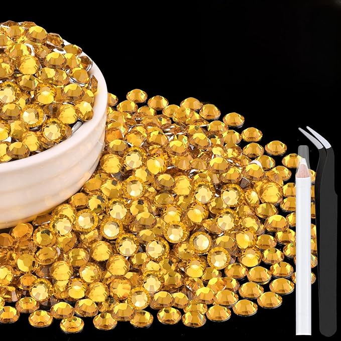1500PCS 6mm Resin Rhinestones Bulk by BELLEBOOST