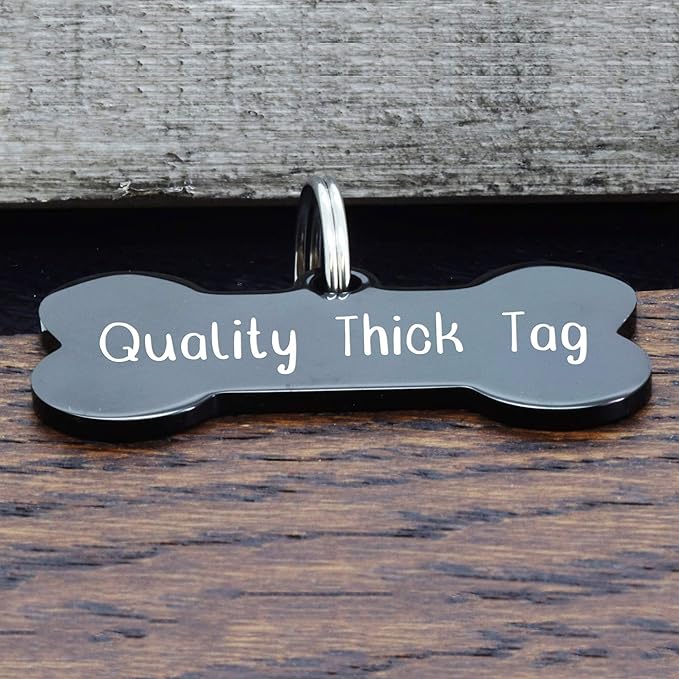 UltraJoys Stainless Steel Pet ID Tag Dog Name Tags Personalized Front and Back - Image 5