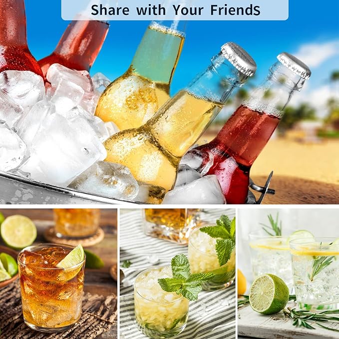 Tvmania Ice Cube Trays Set of 2, 15-Cube Silicone Molds - Image 6