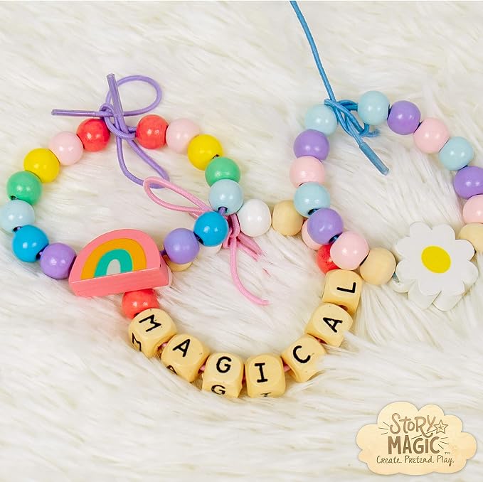 Story Magic Wooden ABC Beads by Horizon Group USA, Premium Wood Jewelry Making - Image 4