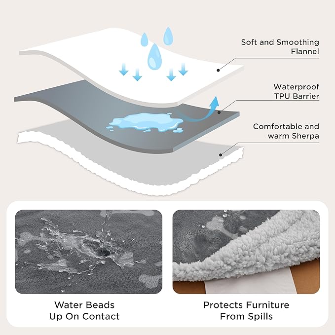 Bedsure Waterproof Blanket for Bed - Image 3