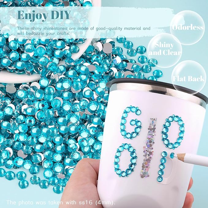 1500PCS 6mm Resin Rhinestones Bulk - Image 4