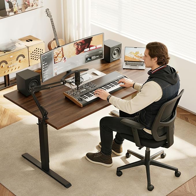 Agilestic Electric Standing Desk, 63 x 28 Inches Height Adjustable Desk - Image 2