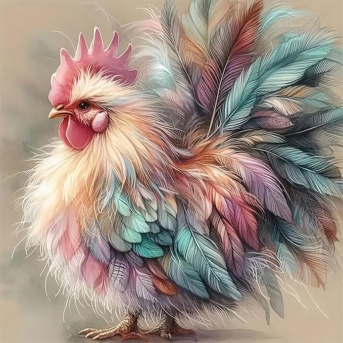 Chicken Counted Cross Stitch Kits by Mrnsiet