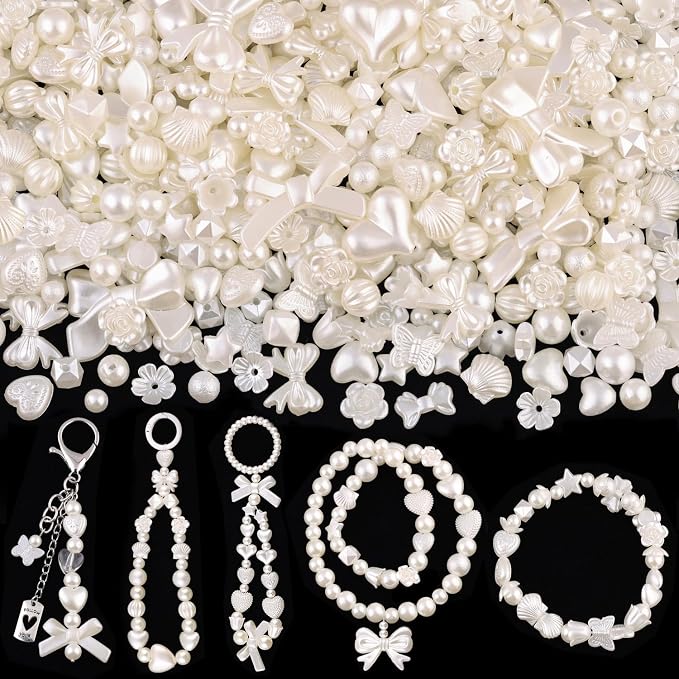 270-320PCS TINKRSTUFF Assorted Mix ABS Imitation Pearl Beads by TINKRSTUFF