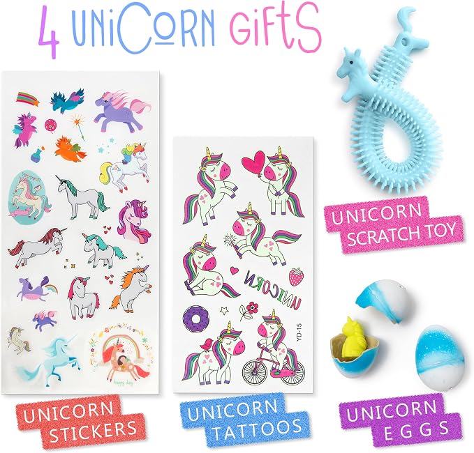 Kipipol Unicorn Sensory Bin for Toddlers 3-4, 5-7 Magic Sand Art Kit w Sandbox - Image 8