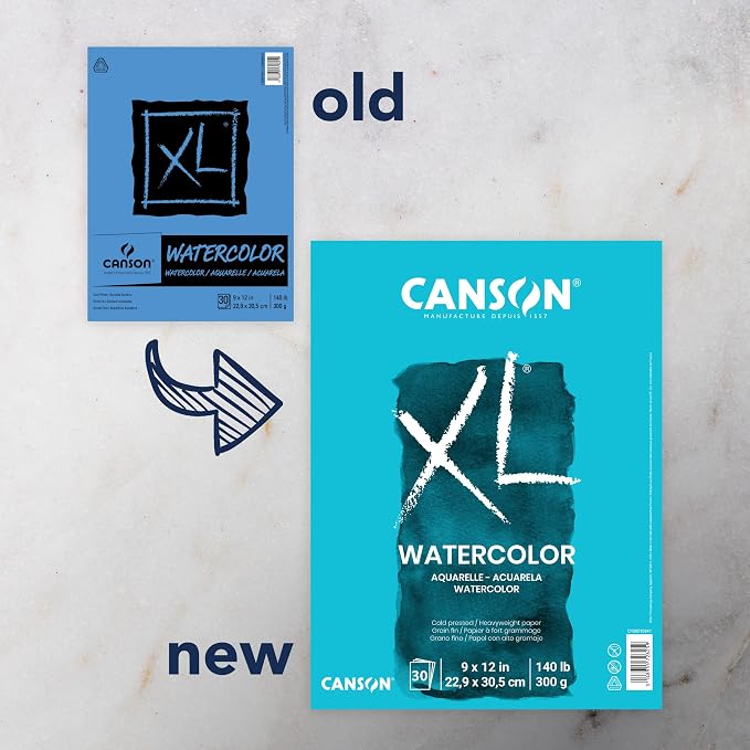 Canson XL Series Watercolor Textured Paper Pad - Image 2