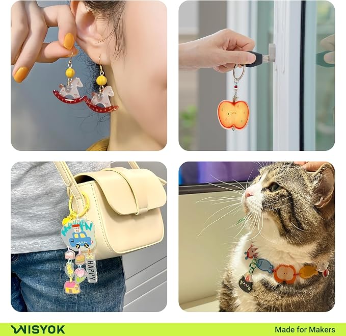 WISYOK 50Pcs Shrinky Film, Shrinky Plastic Sheets - Image 8