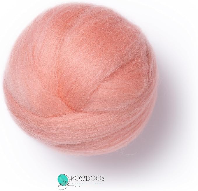 Kondoos Natural Wool roving, 2 OZ. Best Wool - Image 3