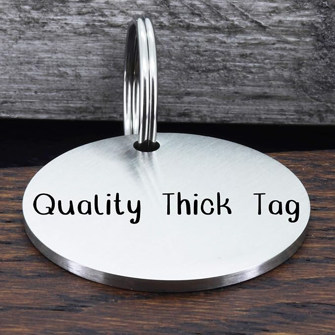 Ultra Joys Cat ID Tag Personalized Pet Tags, Durable Stainless Steel Small Pet - Image 5